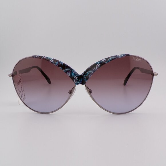 Pucci Abstract Print Rounded Cat Eye Shades, Oversized Novelty Summer - Picture 4 of 16